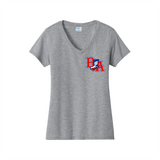 Bel Air Wrestling Women's V-Neck Cotton Tee