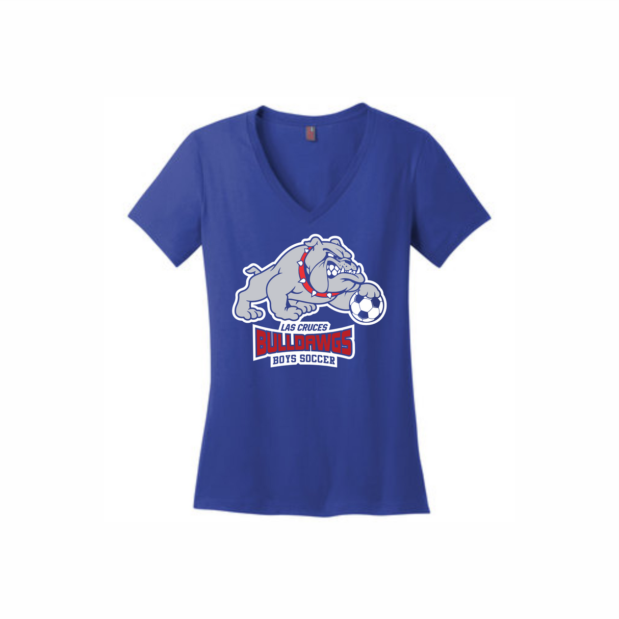 LCHS Boys' Soccer Woman's V-Neck Cotton Tee