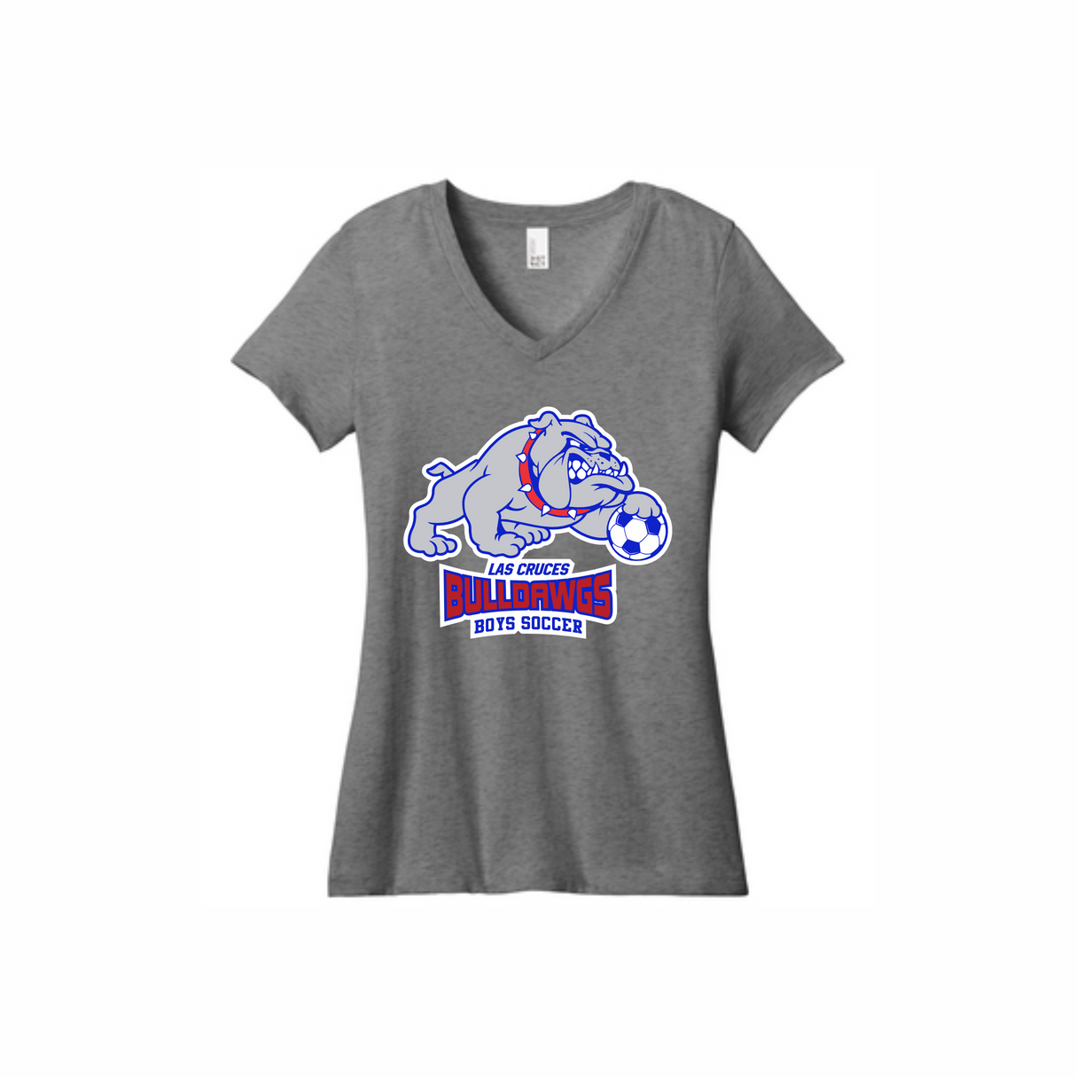 LCHS Boys' Soccer Woman's V-Neck Cotton Tee