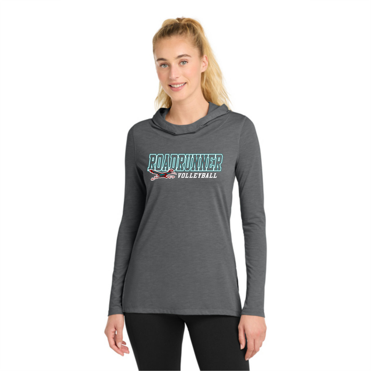 RVC "Italicized" Women's Tri-Blend Hoodie