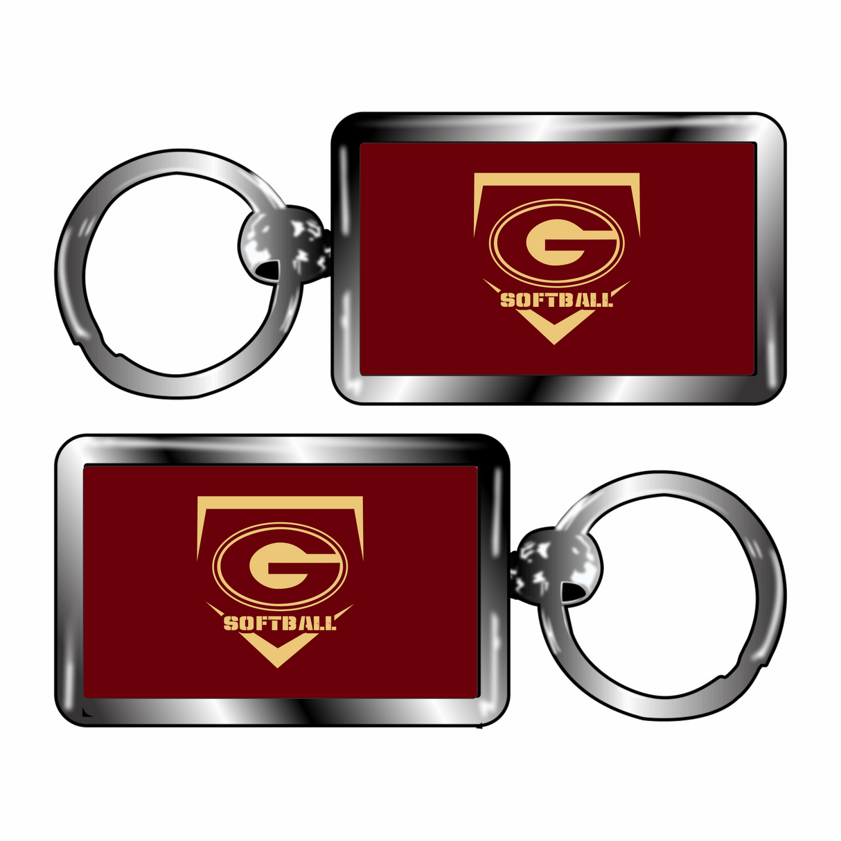 Gadsden High School Softball Keychain