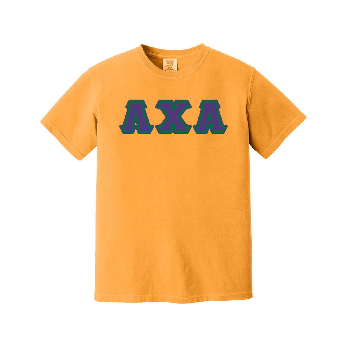 Greek Letters Heavyweight Ring Spun Tee
