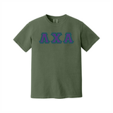 Greek Letters Heavyweight Ring Spun Tee