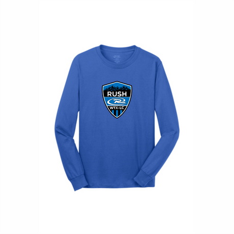 Rush Long-Sleeve Cotton Tee (Large Logo)