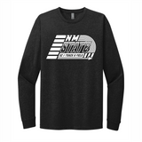 NMSU Track Long-Sleeve CVC Blend Tee