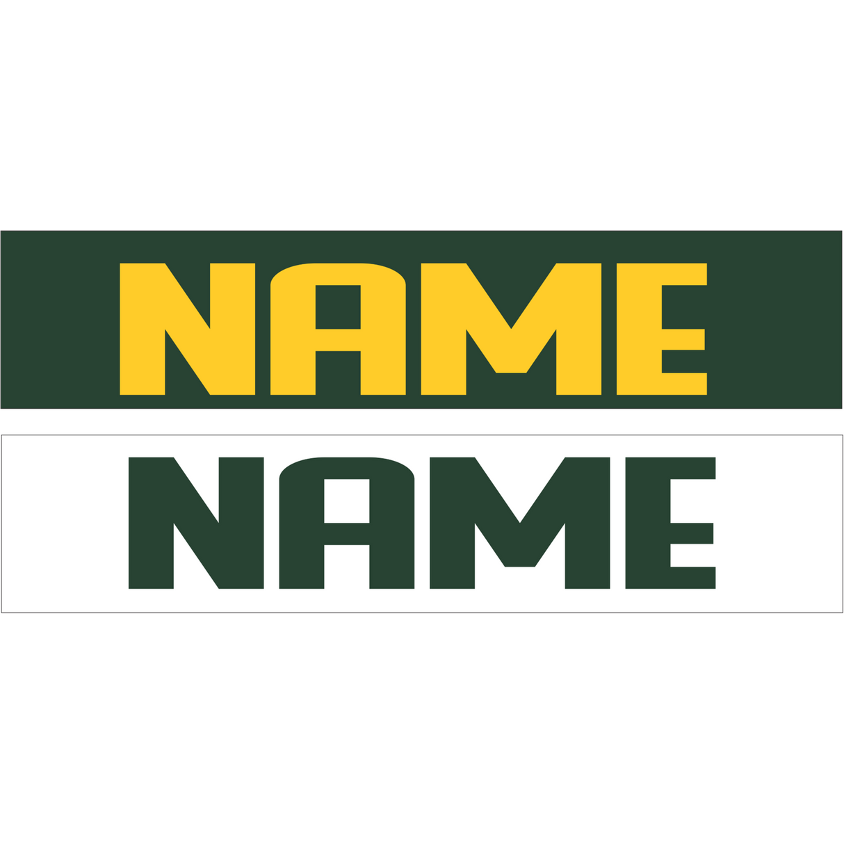 MHS Football Jersey Nameplates