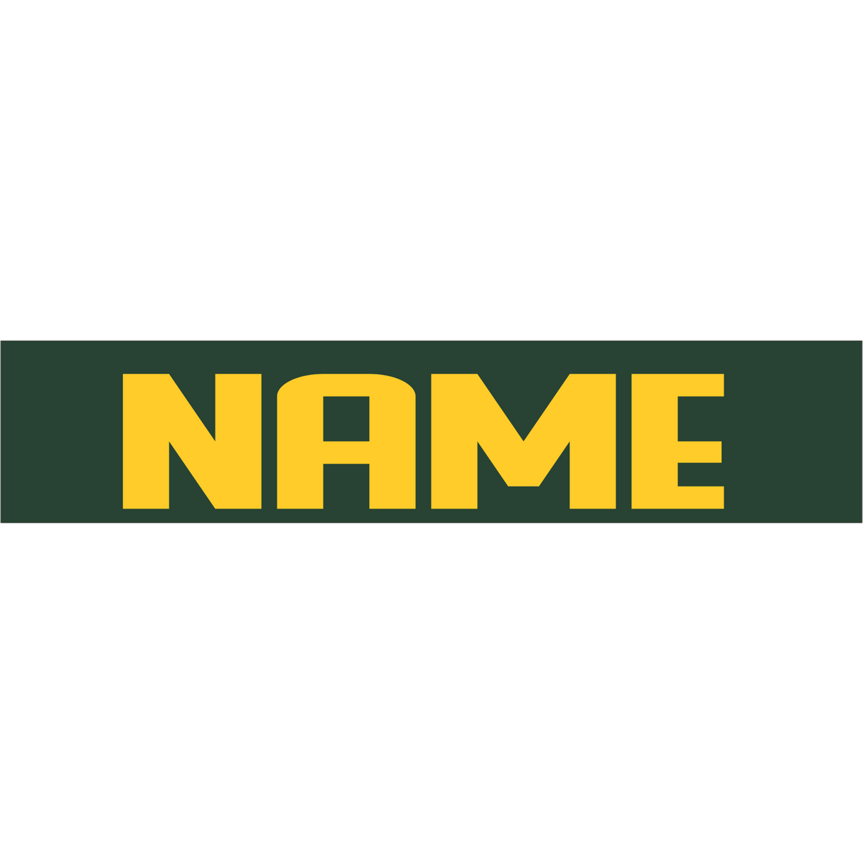 MHS Football Jersey Nameplates