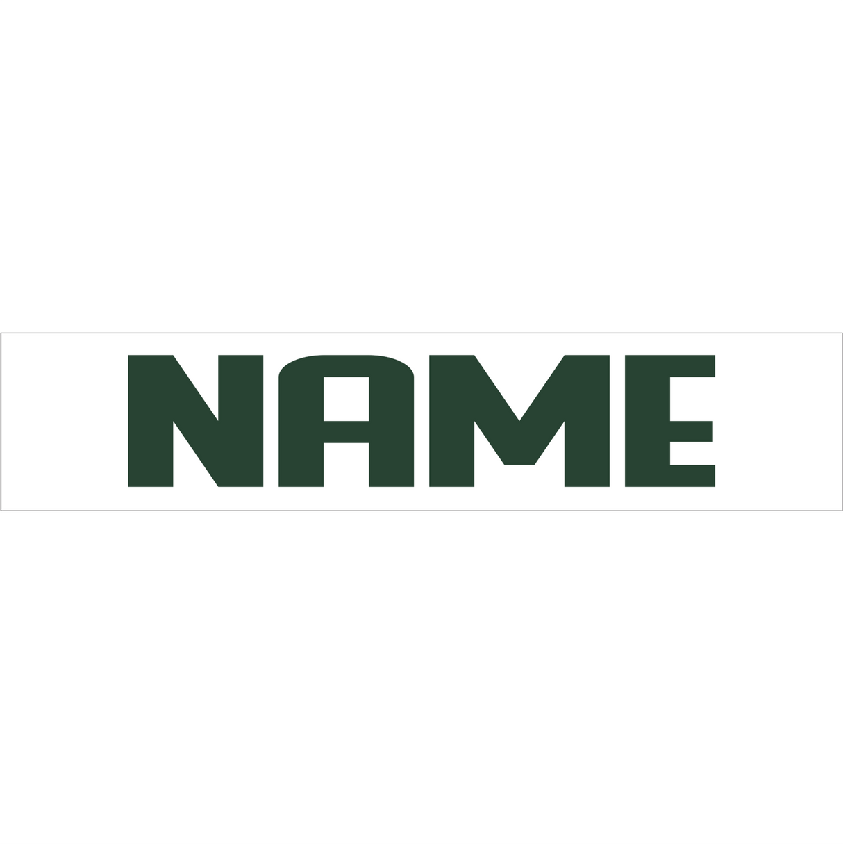 MHS Football Jersey Nameplates