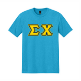 Greek Letters Tri-Blend Tee