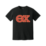 Greek Letters Heavyweight Ring Spun Tee