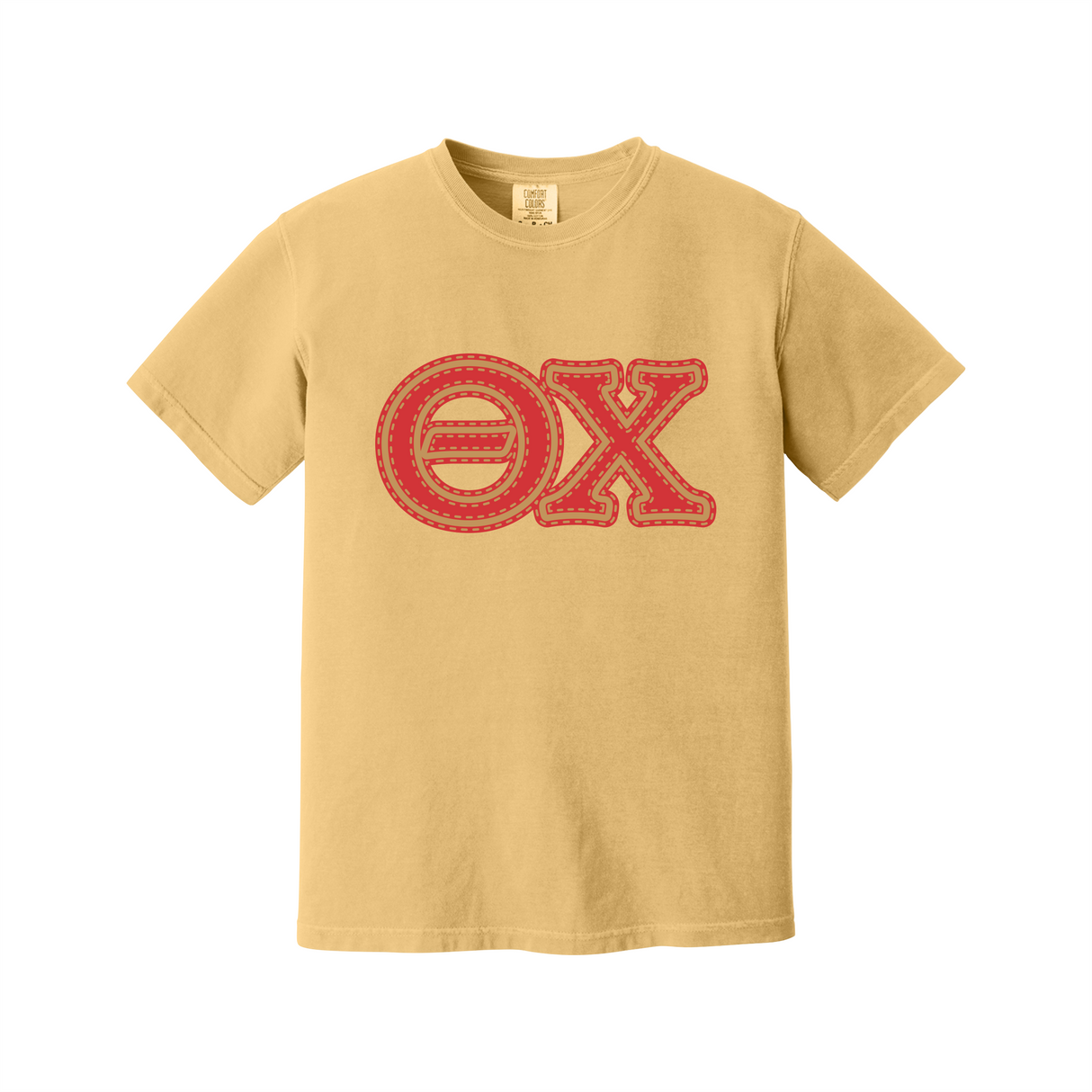 Greek Letters Heavyweight Ring Spun Tee