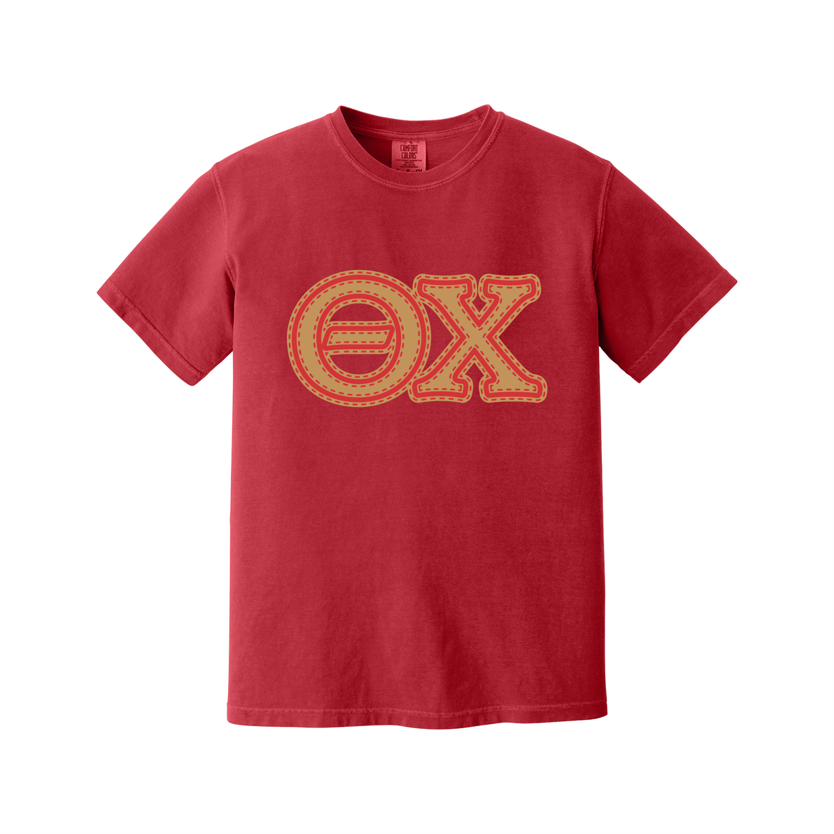 Greek Letters Heavyweight Ring Spun Tee