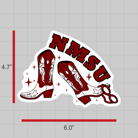 NMSU Swim Tournament Decals