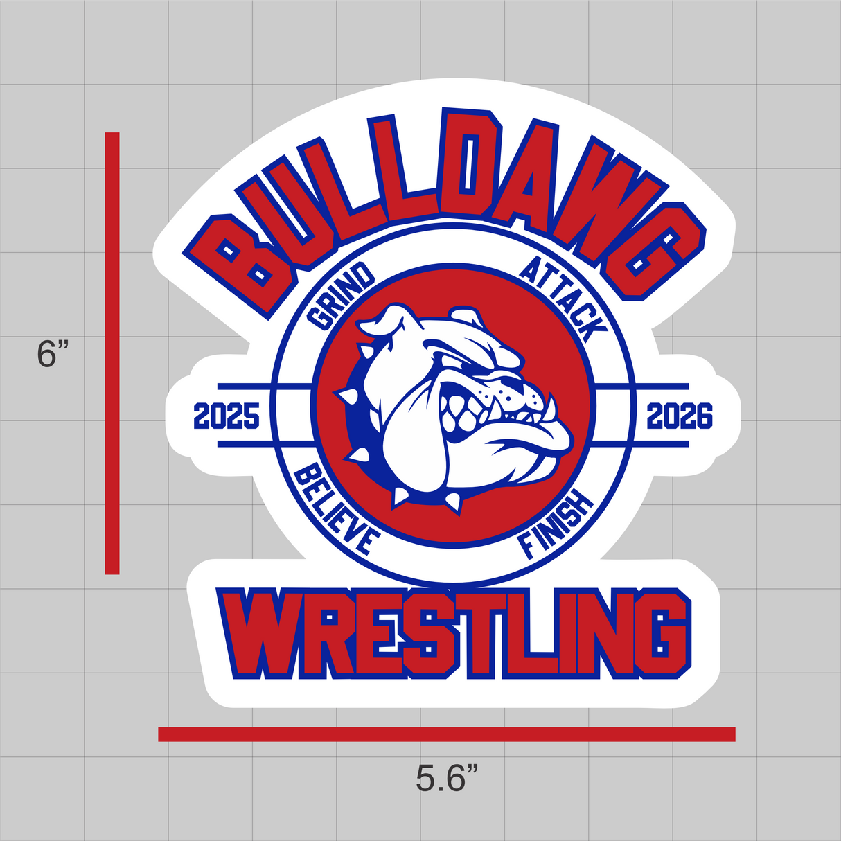 LCHS Wrestling Decal