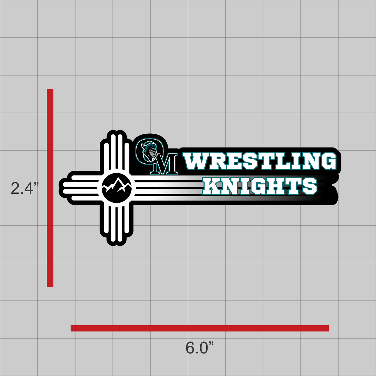 OMHS Wrestling Decal