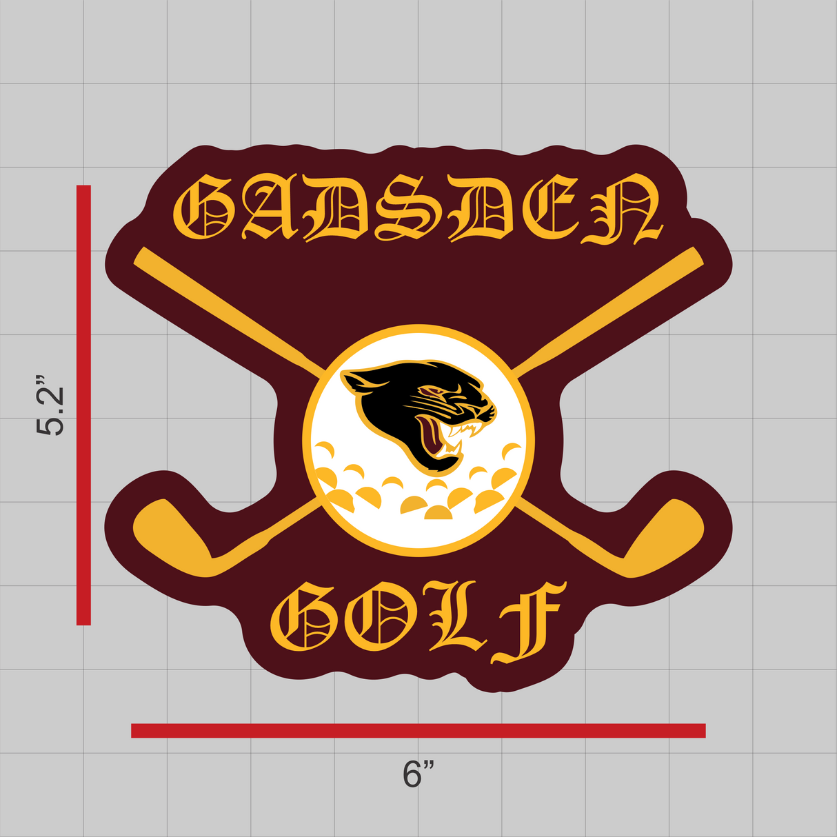 GHS Golf Decal