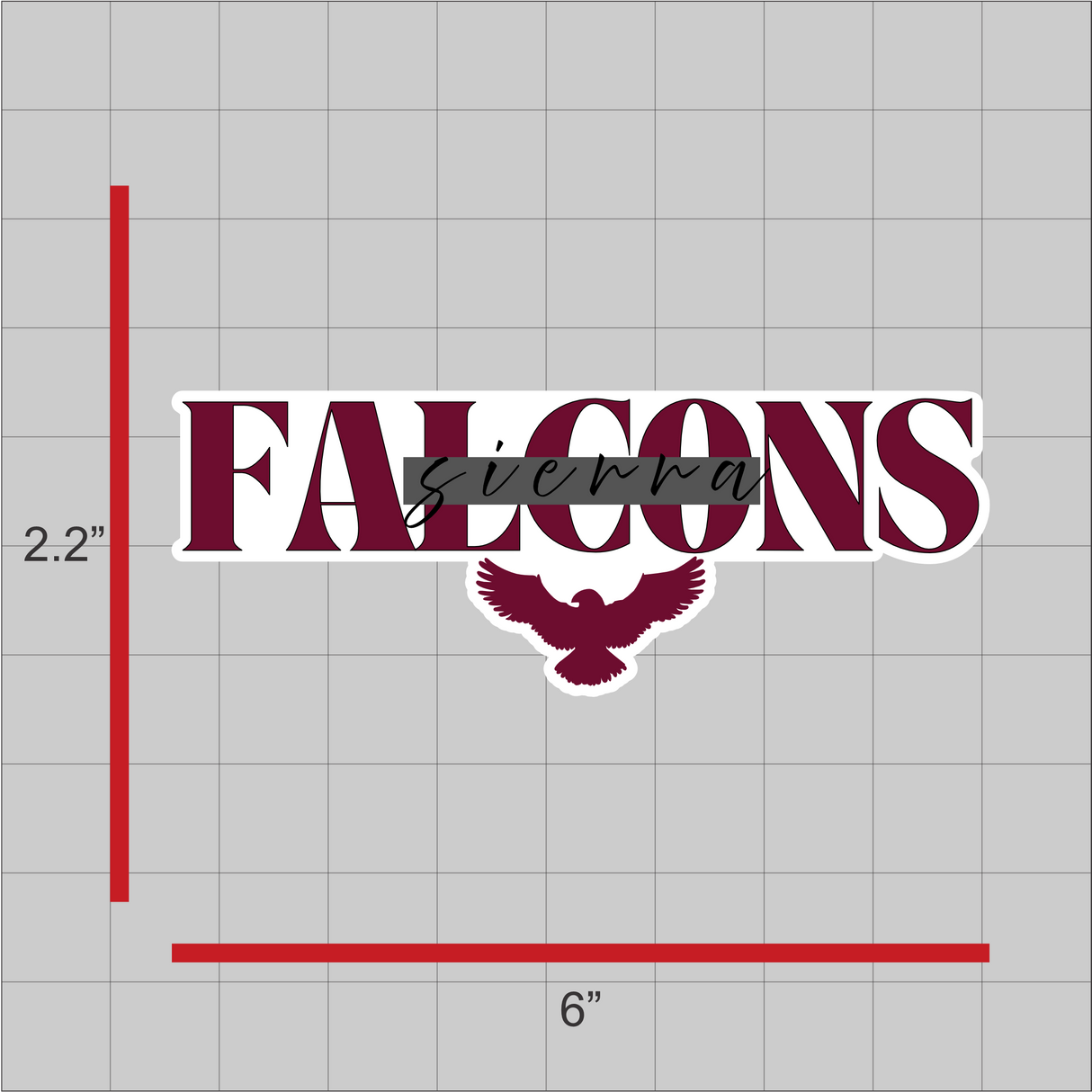 Sierra Falcons Decal