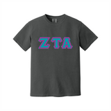 Greek Letters Heavyweight Ring Spun Tee