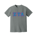Greek Letters Heavyweight Ring Spun Tee