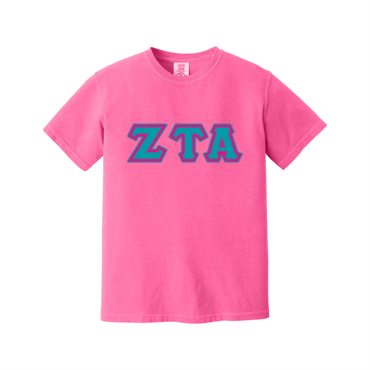 Greek Letters Heavyweight Ring Spun Tee