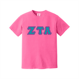 Greek Letters Heavyweight Ring Spun Tee