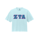 Greek Letters Women’s Heavyweight Boxy Tee
