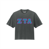 Greek Letters Women’s Heavyweight Boxy Tee