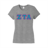 Greek Letters Women's Tri-Blend Tee