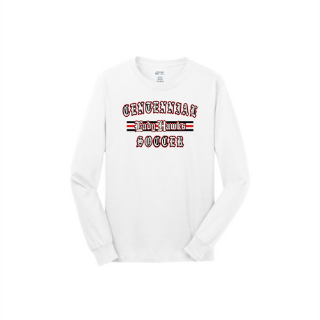 CHS Lady Hawks Soccer Long-Sleeved Cotton Tee