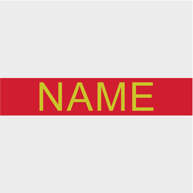 CHS Football Jersey Nameplates