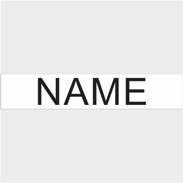 CHS Football Jersey Nameplates