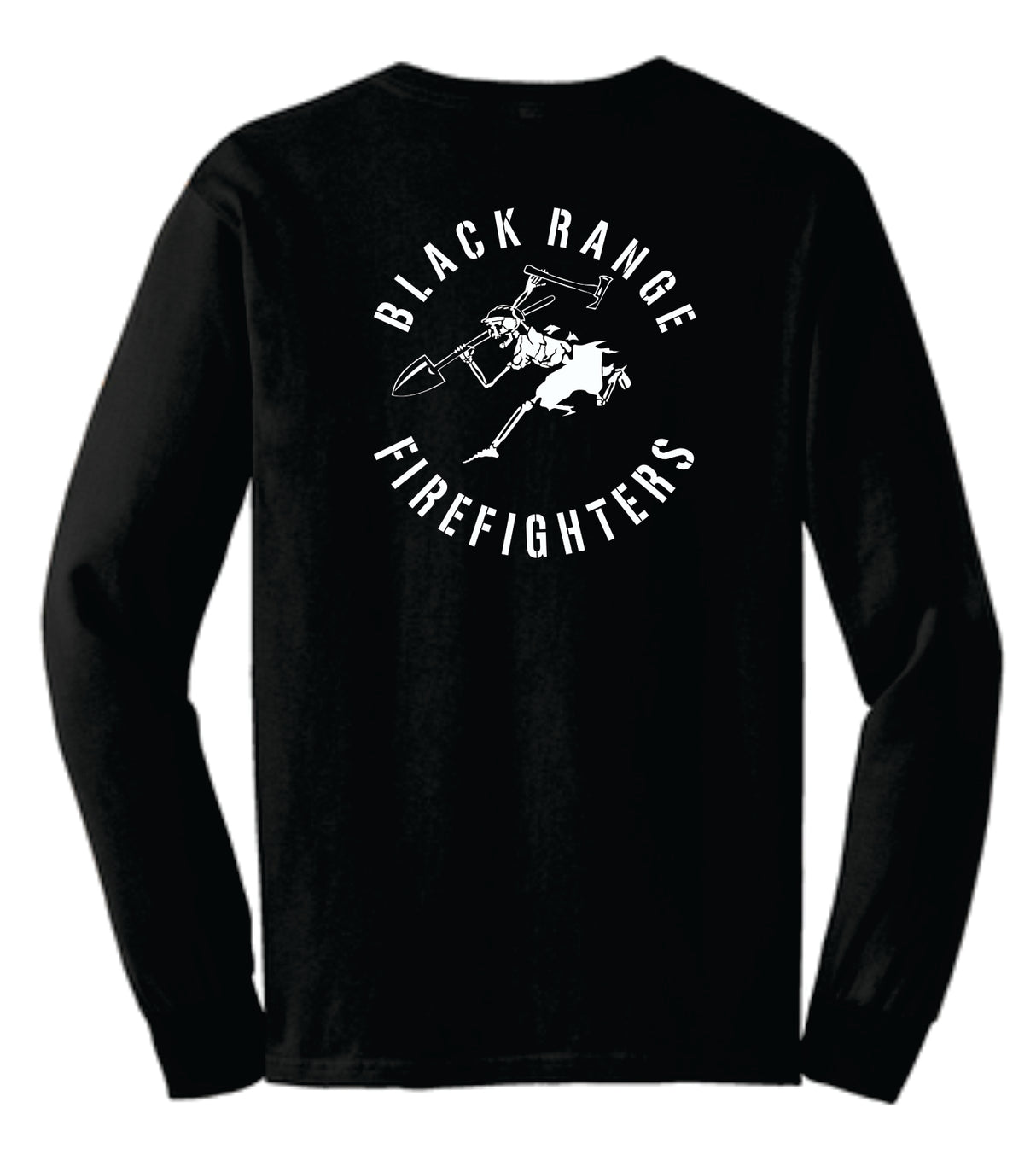 Black Range Fire Long-Sleeve Cotton Tee