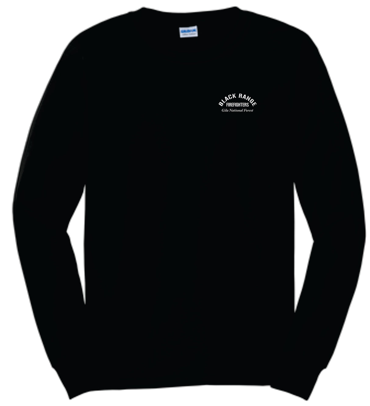 Black Range Fire Long-Sleeve Cotton Tee