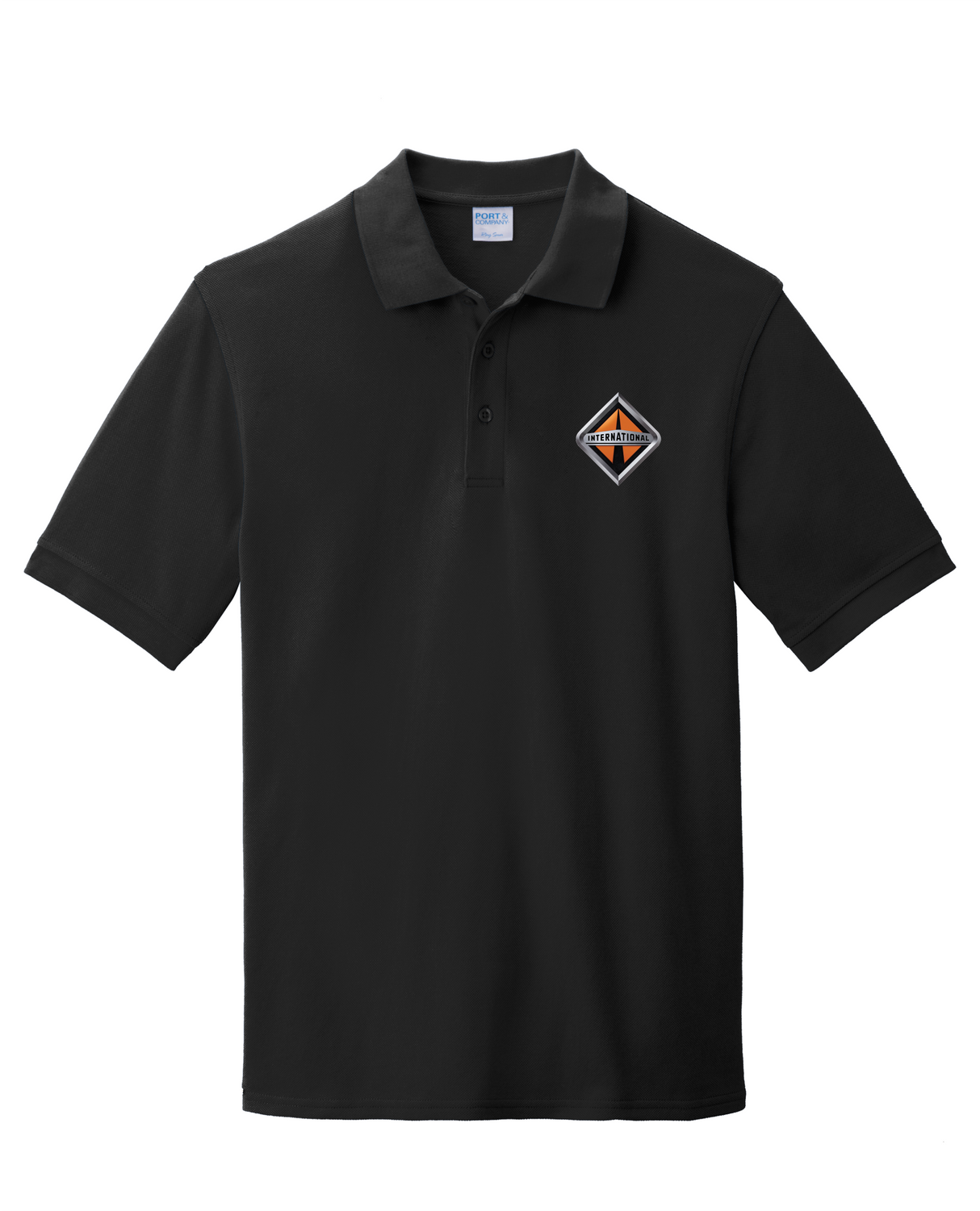 Border International Diamond Logo Ringspun Pique Polo