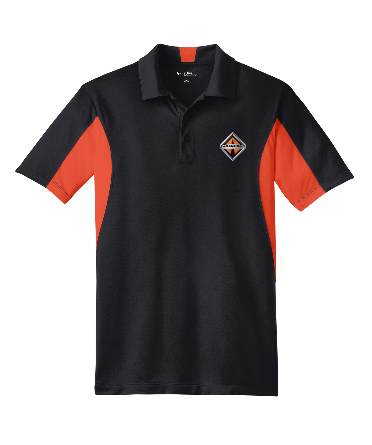 Border International Diamond Logo Side Blocked Micropique Performance Polo