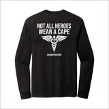 Not All Villains/Heroes Tri-Blend Long-Sleeve Tee