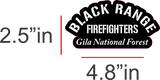 Black Range Fire Decal