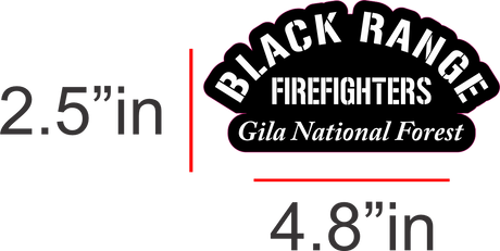 Black Range Fire Decal