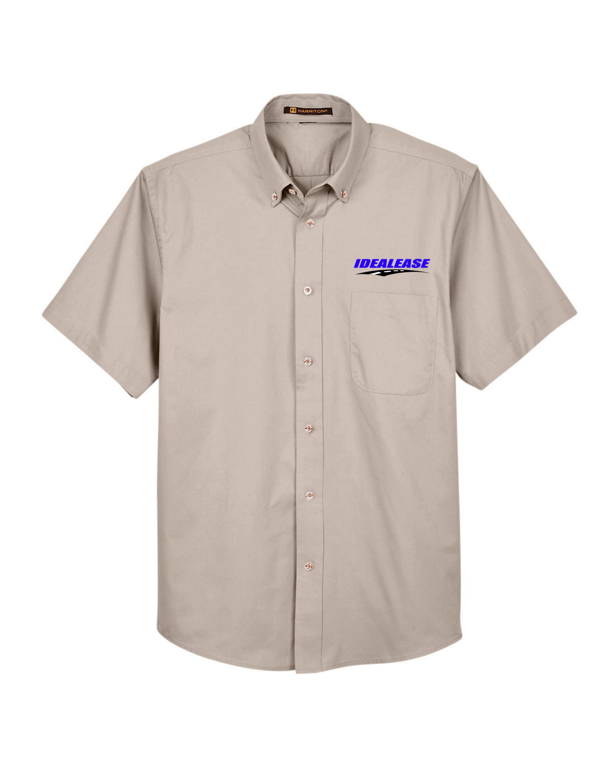 Idealease Easy Blend™ Short-Sleeve Twill Shirt with Stain-Release