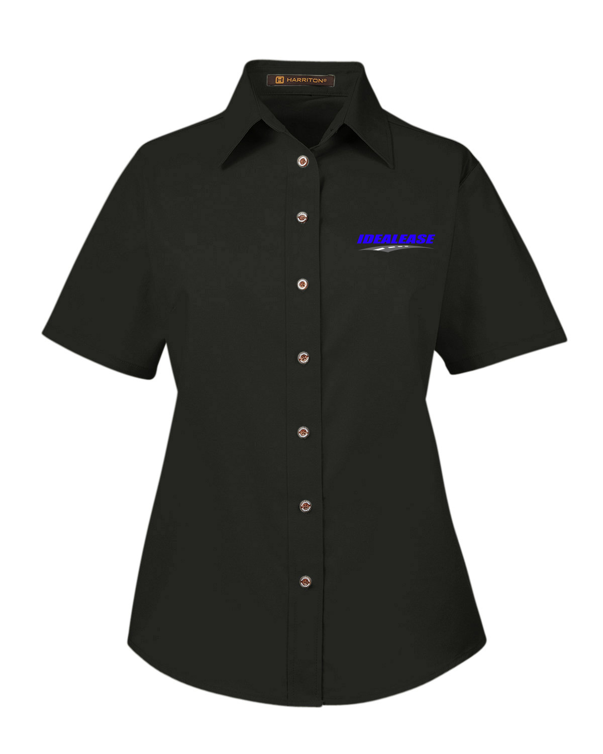 Idealease Ladies' Easy Blend™ Short-Sleeve Twill Shirt with Stain-Release