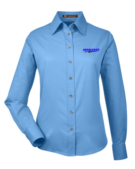 Idealease Ladies' Easy Blend™ Long-Sleeve Twill Shirt with Stain-Release