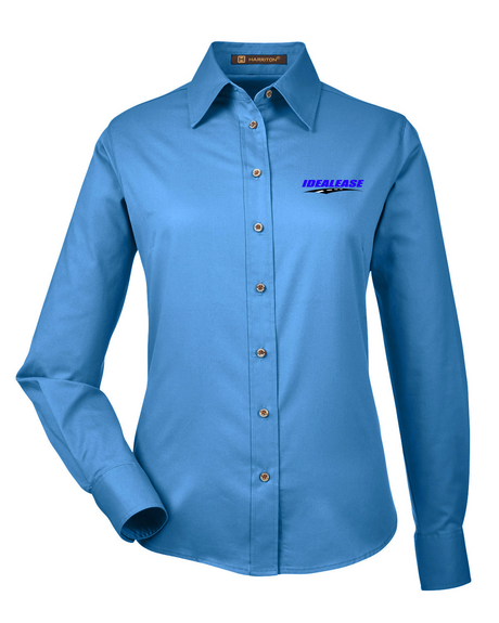 Idealease Ladies' Easy Blend™ Long-Sleeve Twill Shirt with Stain-Release