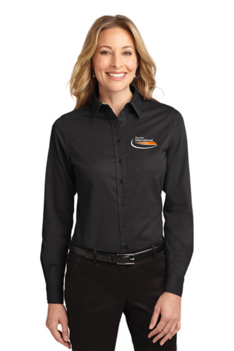 Border International Ladies' Long-Sleeve Easy Care Full-Button Shirt