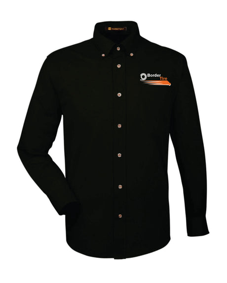 Border Tire Easy Blend™ Long-Sleeve Twill Shirt with Stain-Release