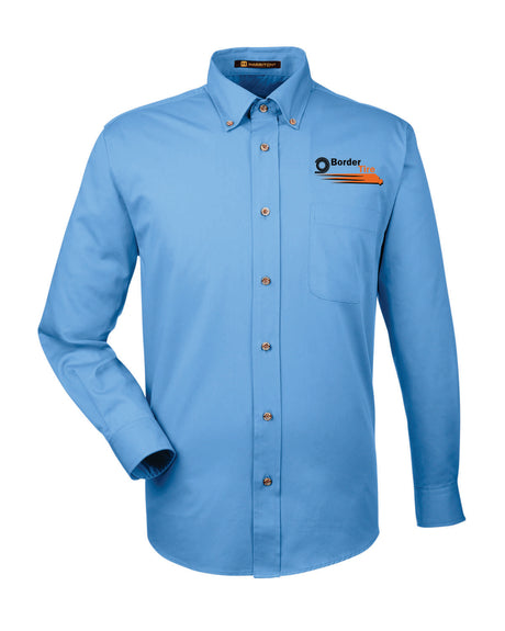 Border Tire Easy Blend™ Long-Sleeve Twill Shirt with Stain-Release