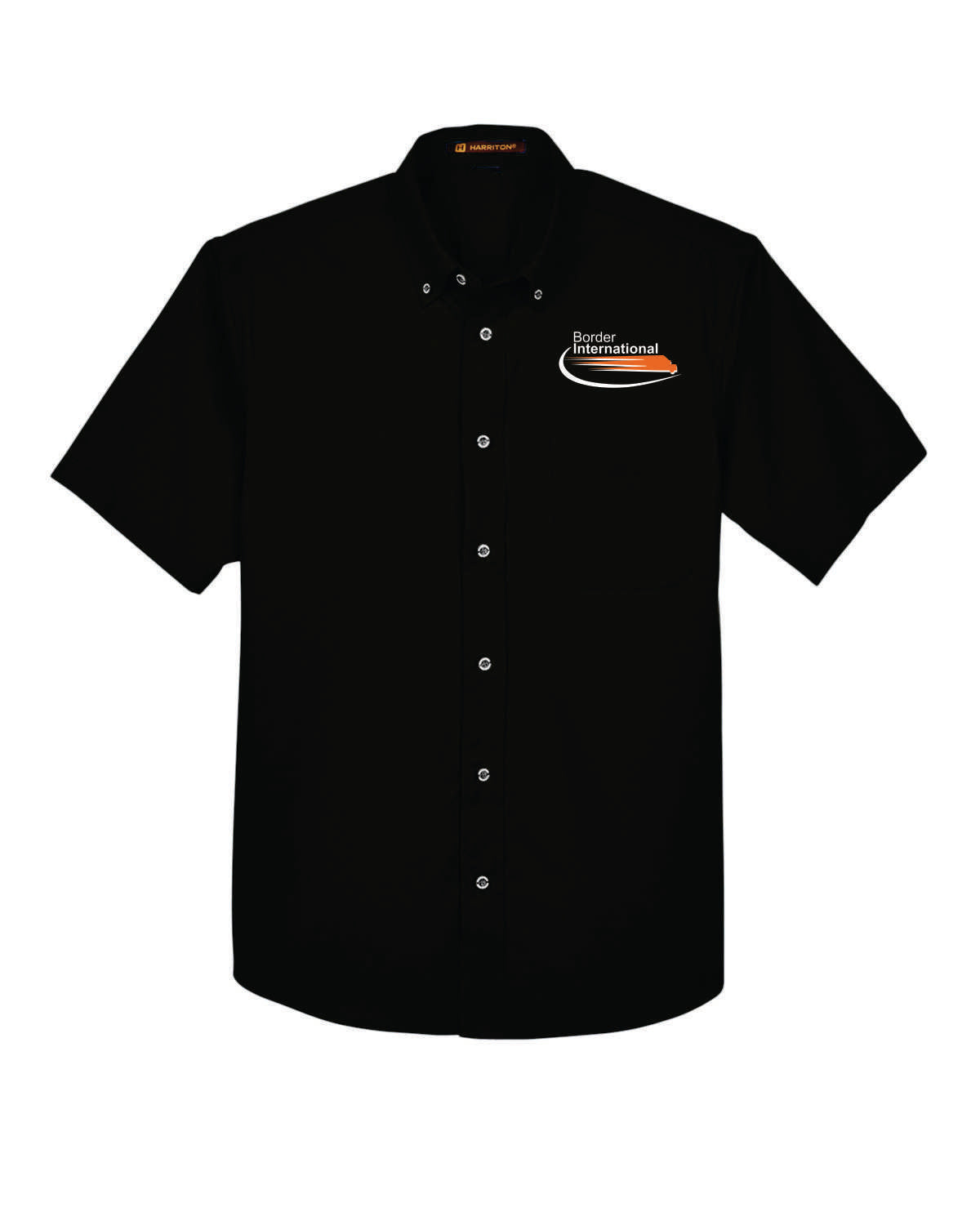 Border International Easy Blend™ Short-Sleeve Twill Shirt with Stain-Release