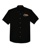 Border International Easy Blend™ Short-Sleeve Twill Shirt with Stain-Release