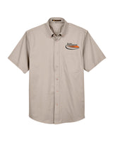 Border International Easy Blend™ Short-Sleeve Twill Shirt with Stain-Release