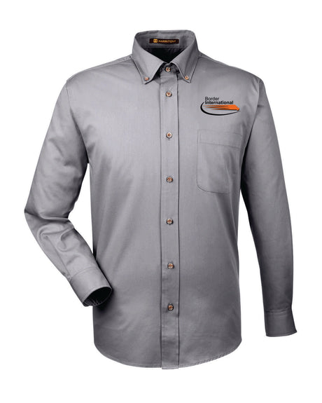 Border International Tall Easy Blend™ Long-Sleeve Twill Shirt with Stain-Release
