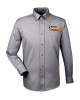Border Tire Tall Easy Blend™ Long-Sleeve Twill Shirt with Stain-Release